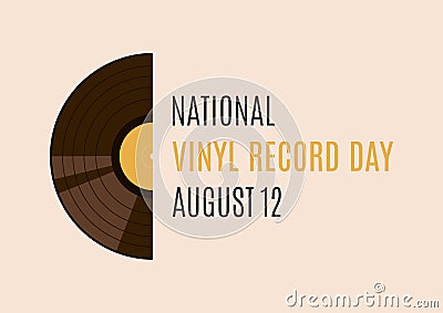 National Vinyl Record Day vector Vector Illustration