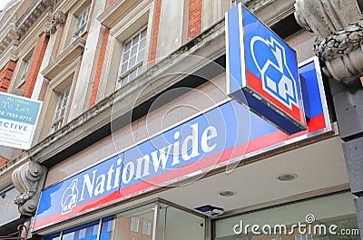 Nationwide building society bank UK Editorial Stock Photo