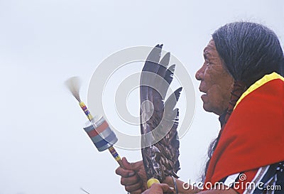 A Native American Cherokee elder Editorial Stock Photo