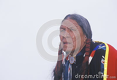Native American Cherokee elder Editorial Stock Photo