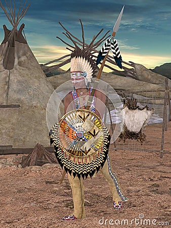 Native American Indian - Cheyenne Stock Photo