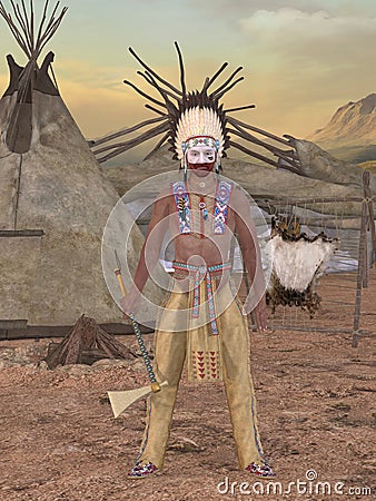 Native American Indian - Cheyenne Stock Photo