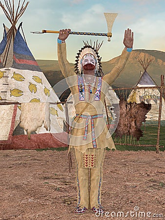 Native American Indian - Cheyenne Stock Photo