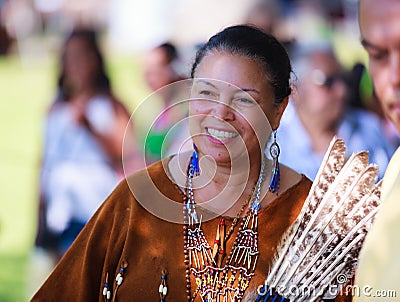 Native American Indian Woman Editorial Stock Photo