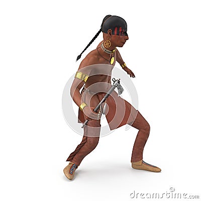 Native American Iroquois 3D rendering Stock Photo