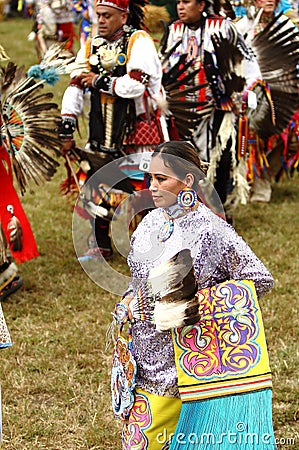 Native american pow wow dancers Editorial Stock Photo