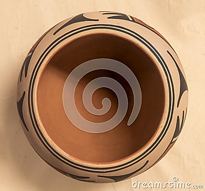 Native American Pueblo pottery bowl Stock Photo