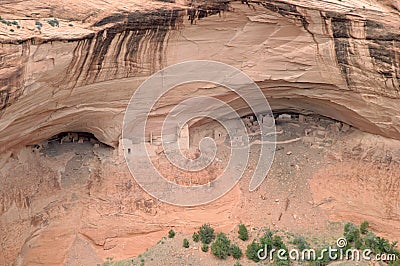 Native American ruins in Canyon de Chelly Stock Photo