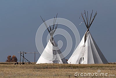 Native American Tipi Stock Photo