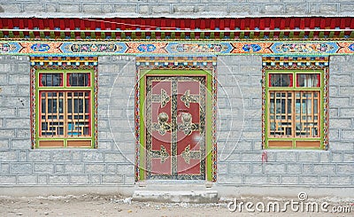 Native Tibet building Stock Photo