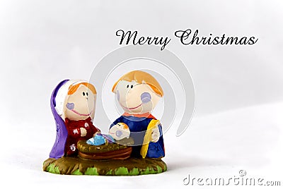 Nativity card Stock Photo