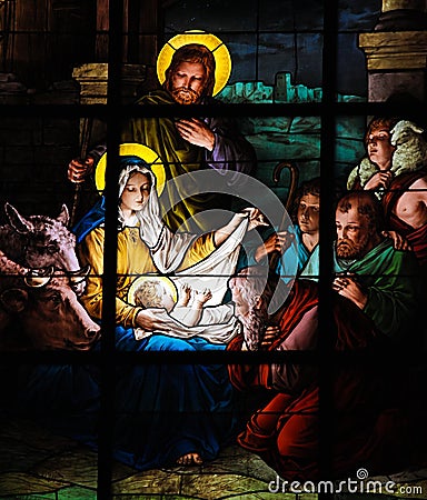 Nativity Scene Stock Photo