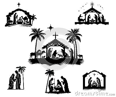 Nativity Vectors Vector Illustration