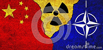 NATO and China Nuclear deal, agreement Editorial Stock Photo