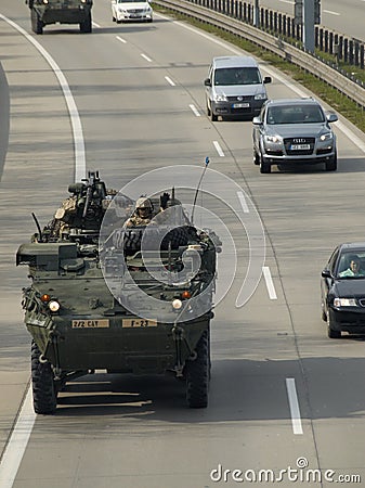 NATO convoy Editorial Stock Photo