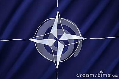 NATO Flag Stock Photo