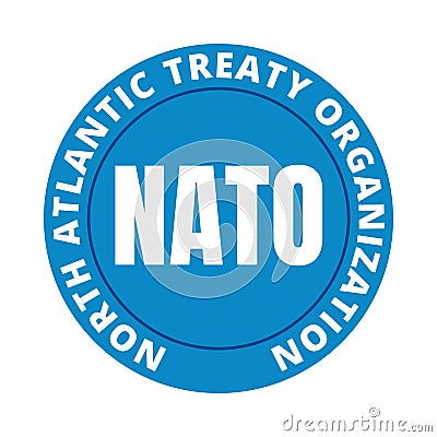 NATO North Atlantic treaty organization symbol Editorial Stock Photo