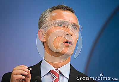 NATO Secretary General Jens Stoltenberg Editorial Stock Photo