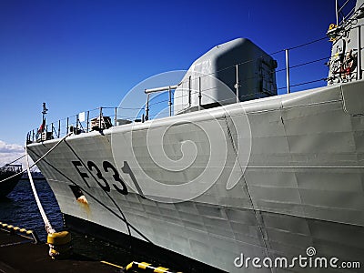 NATO warships. Artistic look in vivid colours. Editorial Stock Photo