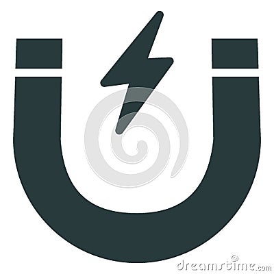 Attract Isolated Vector Icon which can easily modify Vector Illustration