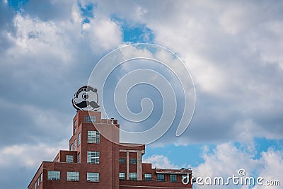 The Natty Boh Tower, in Canton, Baltimore, Maryland Editorial Stock Photo