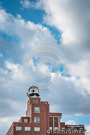 The Natty Boh Tower in Canton, Baltimore, Maryland Editorial Stock Photo