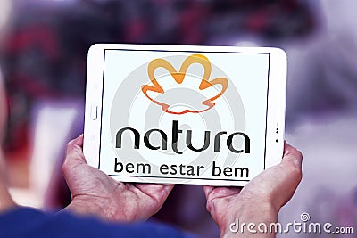 Natura beauty care company logo Editorial Stock Photo