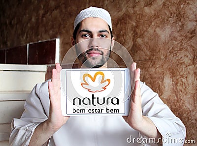 Natura beauty care company logo Editorial Stock Photo