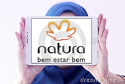 Natura beauty care company logo Editorial Stock Photo