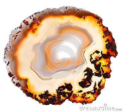 Natural agate slice Stock Photo