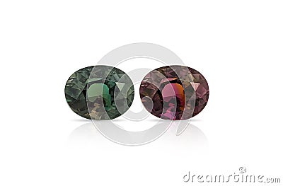 Natural Alexandrite gemstone Stock Photo