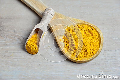 Golden Turmeric Stock Photo