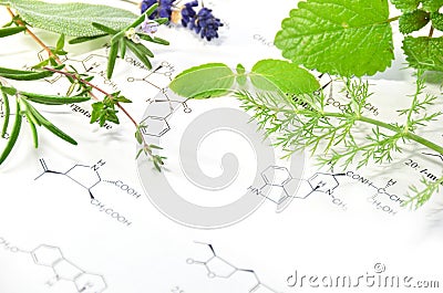 Natural apothecary Stock Photo