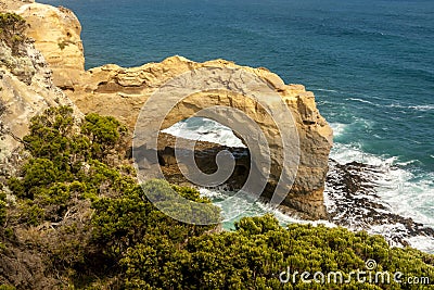 Natural Arch near Great Ocean Road , Australia, Port Campbell National Park Stock Photo