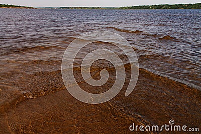 Large sandy beach Stock Photo