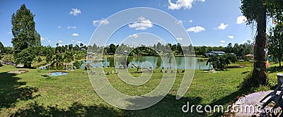 Natural beauty Panorama Kedah Tempunak Sintang Kalimantan Barat Stock Photo