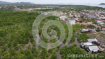Natural beauty seen from the air in the city of Tolitoli, Central Sulawesi 4 Stock Photo