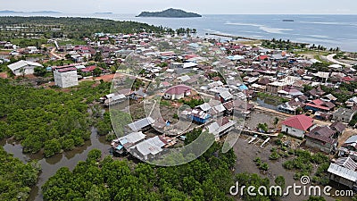 Natural beauty seen from the air in the city of Tolitoli, Central Sulawesi 5 Stock Photo