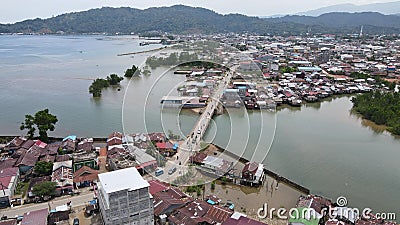 Natural beauty seen from the air in the city of Tolitoli, Central Sulawesi 2 Stock Photo