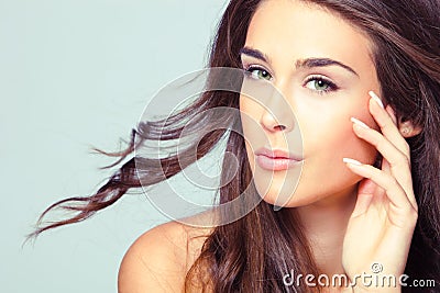 Natural beauty woman portrait Stock Photo