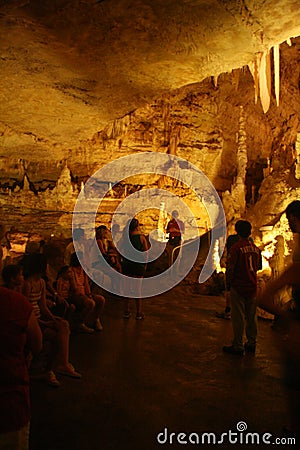 Natural Bridge Caverns Tour in Texas Editorial Stock Photo