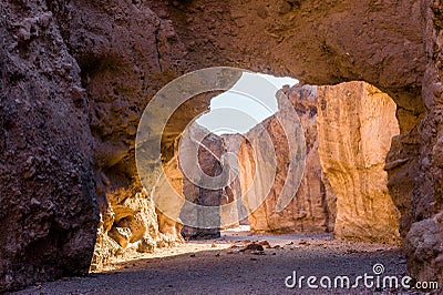 Natural bridge, Death Valley National Park Stock Photo