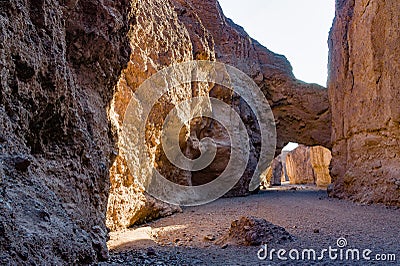 Natural bridge, Death Valley National Park, CA, USA Stock Photo