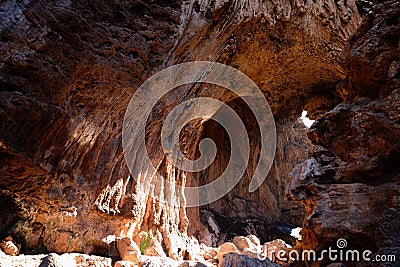 Natural Bridge in Morroco Stock Photo