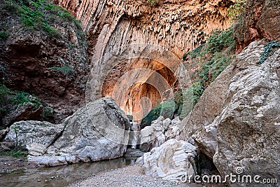 Natural Bridge in Morroco Stock Photo