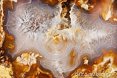 Natural brown agate Stock Photo