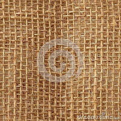Natural canvas seamless pattern, burlap with large weave, background and texture, close-up, copy space, isolate Stock Photo