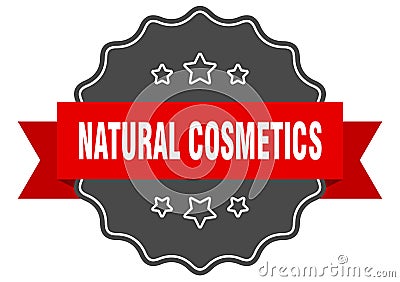 natural cosmetics label. natural cosmetics isolated seal. sticker. sign Vector Illustration