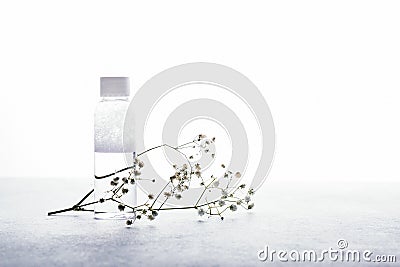 Natural cosmetics water drops Stock Photo