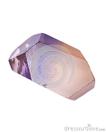 Natural cut ametrine gemstone from Bolivia Stock Photo